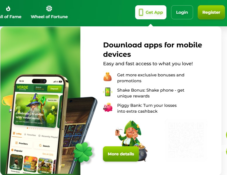 Mobile Gaming and App Functionality Verde